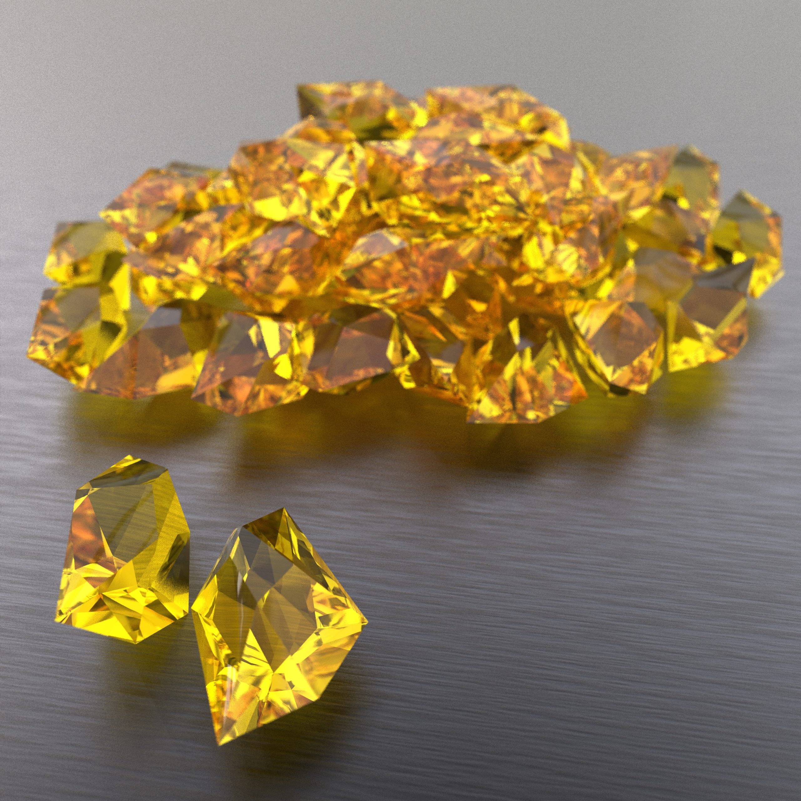 yellow cristal trim